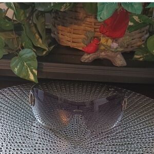 Gucci Dark Gray Shield Sunglasses